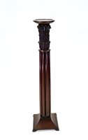 Lot 370 - A mahogany torchere, or plant stand, Victorian