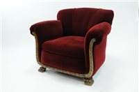 Lot 821 - A Victorian recently upholstered three-piece suite