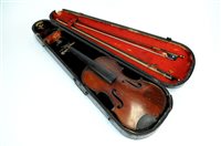 Lot 291 - An early 20th century students violin