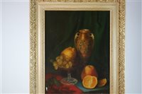 Lot 244 - Two oil still life studies