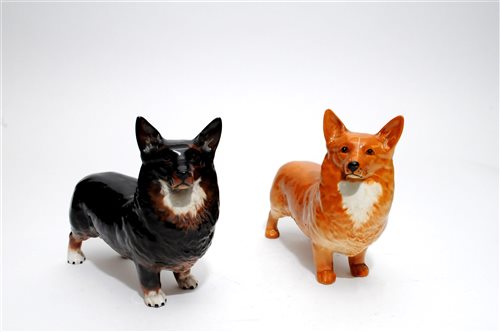 Lot 101 - Two Beswick Corgi dogs