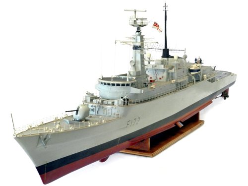 Lot 605 - Large Scale Radio Controlled model of HMS Ambuscade Type 21 Frigate