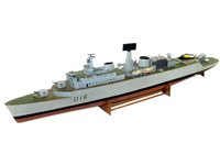 Lot 606 - Scale Radio Controllable model of HMS Glamorgan County Class Destroyer