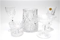 Lot 83 - A partial suite of French cut lead crystal and other glassware