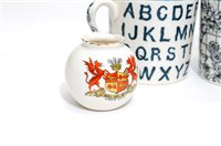 Lot 201 - A selection of crested ware and nursery ceramics