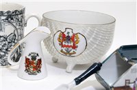 Lot 201 - A selection of crested ware and nursery ceramics