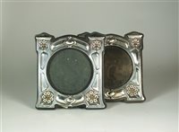 Lot 116 - A pair of Art Nouveau silver frames