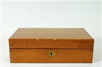 Lot 634 - A 20th century wooden cased games box