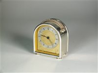 Lot 67 - A silver commemorative Charles Frodsham carriage clock