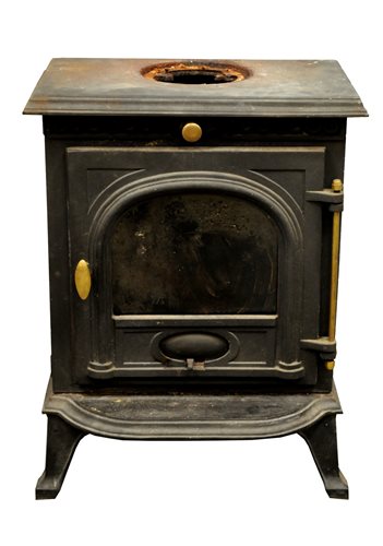 Lot 404 - A small cast iron wood burning stove