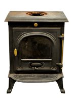 Lot 404 - A small cast iron wood burning stove