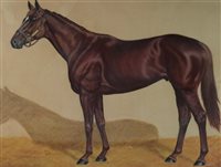 Lot 275 - Pastel of a horse