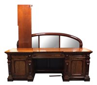 Lot 749 - A large and impressive Victorian mahogany pedestal sideboard