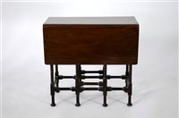 Lot 318 - A small Edwardian mahogany Sutherland tea table