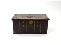 Lot 734 - An antique Indian hardwood chest