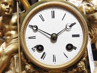 Lot 434 - A French Empire mantel clock, early 19th century