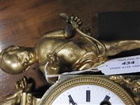 Lot 434 - A French Empire mantel clock, early 19th century