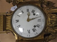 Lot 198 - A Louis XVI ormolu striking cartel clock