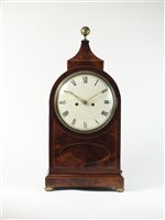 Lot 441 - A Regency mahogany pagoda top mantel clock