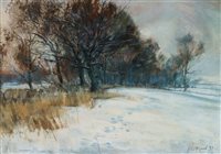 Lot 439 - John Alford, Winter Scene