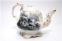 Lot 92 - A Crimean War teapot and cover by G. F Bowers