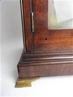 Lot 445 - A George III mahogany cased bracket clock, late 18th century