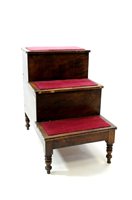 Lot 508 - A set of Regency mahogany bed steps