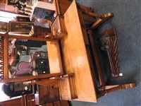 Lot 574 - Gillows dressing table and pot cupboard