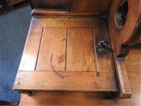 Lot 574 - Gillows dressing table and pot cupboard