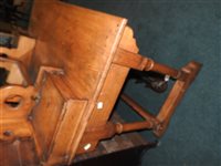 Lot 574 - Gillows dressing table and pot cupboard