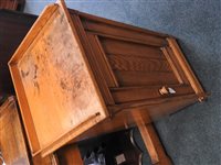 Lot 574 - Gillows dressing table and pot cupboard