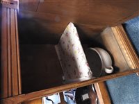 Lot 574 - Gillows dressing table and pot cupboard