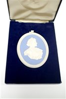 Lot 90 - Three cased commemorative Wedgwood porcelain plaque sets