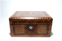 Lot 157 - Two writing slopes and a cased Royal Worcester letter opener