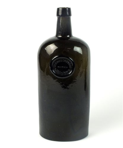 Lot 3 - A sealed cylinder wine bottle for Thomas Gerrard of Gibbstown
