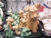 Lot 61 - Sixteen Sylvac pottery models of Terrier dogs