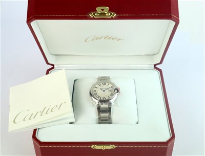 Lot 224 - A Ladies Cartier Ballon Bleu Quartz Wristwatch