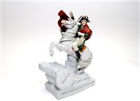 Lot 211 - An East German figure of Napoleon mounted on horseback