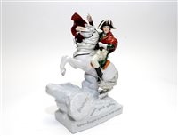 Lot 211 - An East German figure of Napoleon mounted on horseback