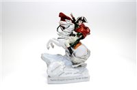 Lot 211 - An East German figure of Napoleon mounted on horseback
