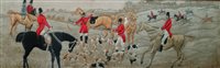Lot 265 - Hunting scenes x3