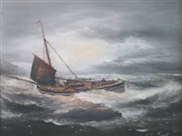 Lot 449 - Viest, marine scene