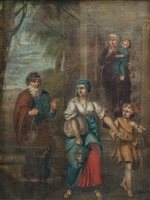 Lot 193 - 18th century Old testament, oil on panel