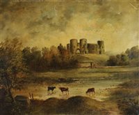 Lot 266 - Augustus Blake, Rhuddlan castle, oil on canvas