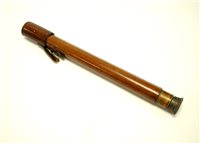 Lot 125 - An early 20th century two-draw telescope