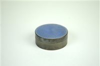 Lot 17 - An enamel and silver box