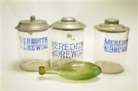 Lot 133 - A trio of decorative Edwardian shop display jars