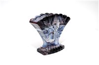 Lot 76 - Victorian slag glass including a rare Sowerby nursery rhyme vase designed by Walter Crane