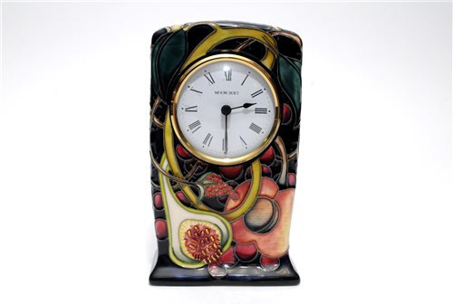 Lot 60 - A Moorcroft Queen's Choice timepiece