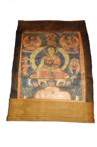 Lot 319 - A thangka of Shakyamuni